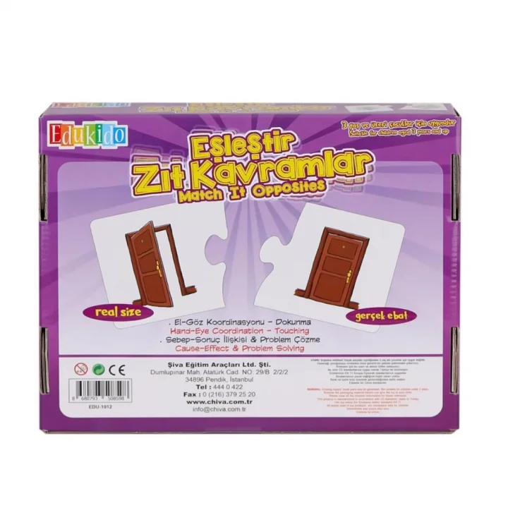 Mey İthalat® EDU-1012 Eşleştir Zıt Kavramlar -Chiva