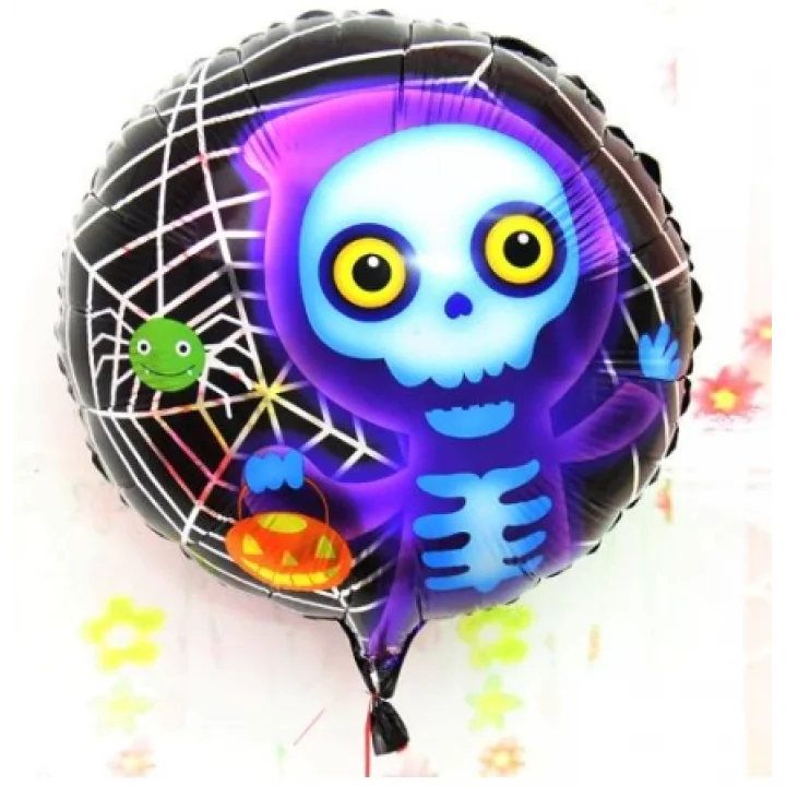 Mey İthalat® Halloween İskelet Hayalet Folyo Balon 18 inç
