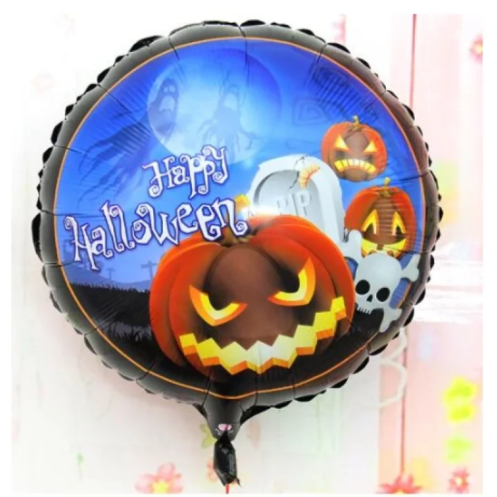 Mey İthalat® Happy Halloween Balkabağı Folyo Balon 18 inç