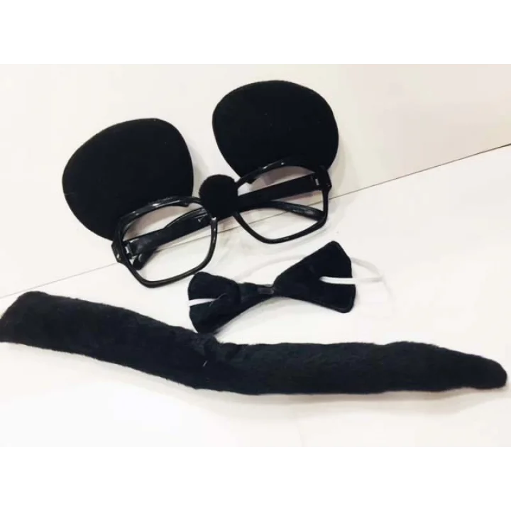 Mey İthalat® Mouse Gözlüğü Papyonu Kuyruğu Seti
