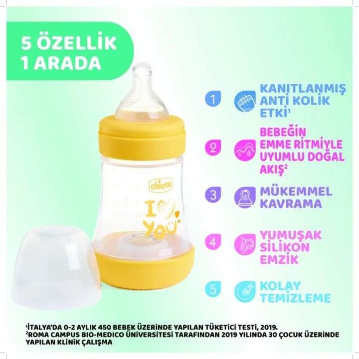 Mey İthalat®   Perfect 5 Antikolik Biberon PP 150 ml Boy
