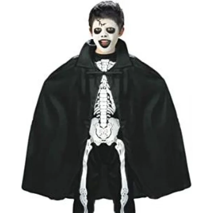 Mey İthalat® Siyah Renk Yakalı Halloween Pelerini 90 cm