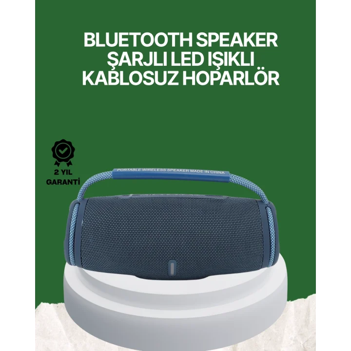 Mey İthalat® Net Stereo Ses Sunan IPX5 Su Geçirmez Bluetooth Hoparlör