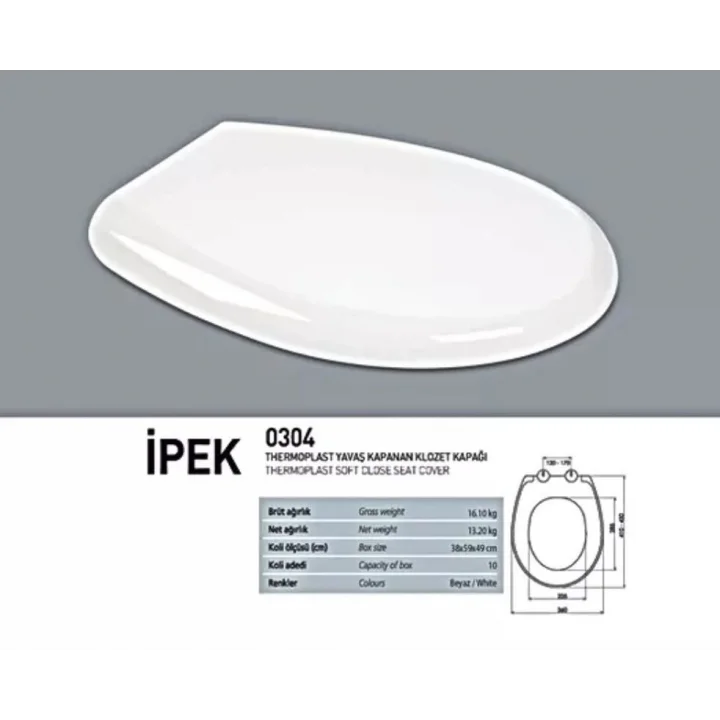 Mey İthalat® NKP İpek Amortisörlü+Tak Çıkar Klozet Kapağı