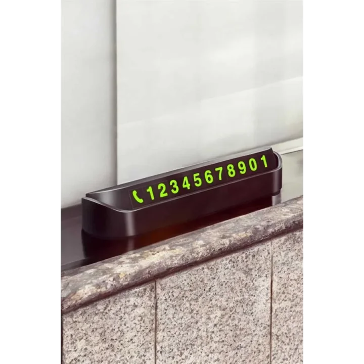 Mey İthalat® Numaralık Araç İçi Araba Araç Park Numaratör Telefon Numarası Yazma