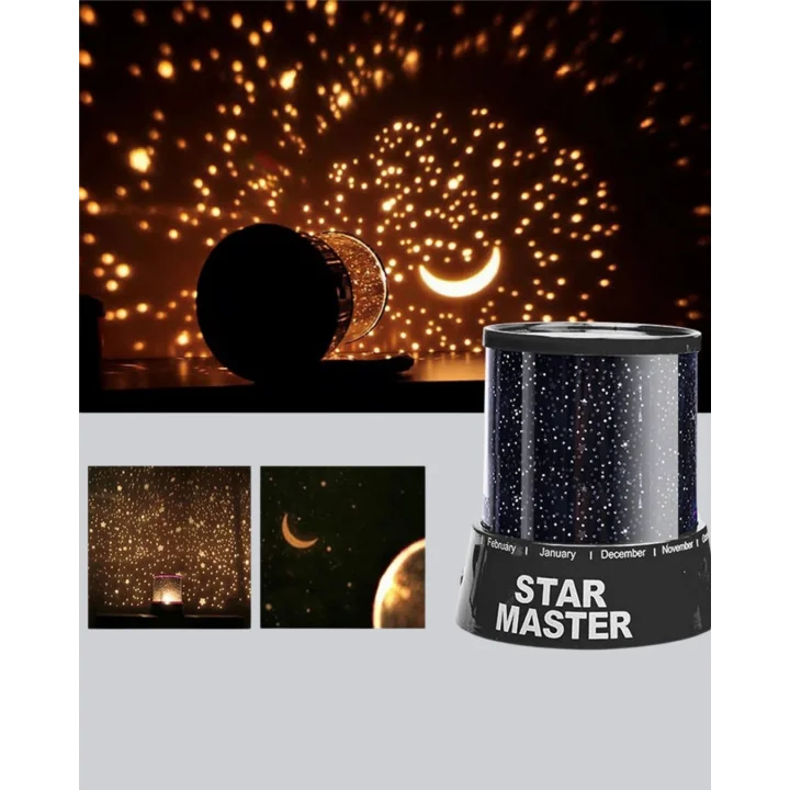Mey İthalat® Odayı Yıldızlarla Dolduran Galaxy Efektli LED Projektör Işık