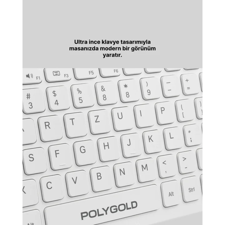 Mey İthalat® Ofis ve Ev Kullanımı İçin Kablosuz Klavye Fare Seti - Ergonomik ve Pratik