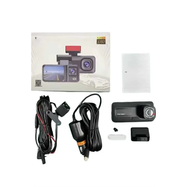 Mey İthalat® Ön ve Arka Kameralı 2 İnç 1080P Full HD DVR Araç İçi Ekran