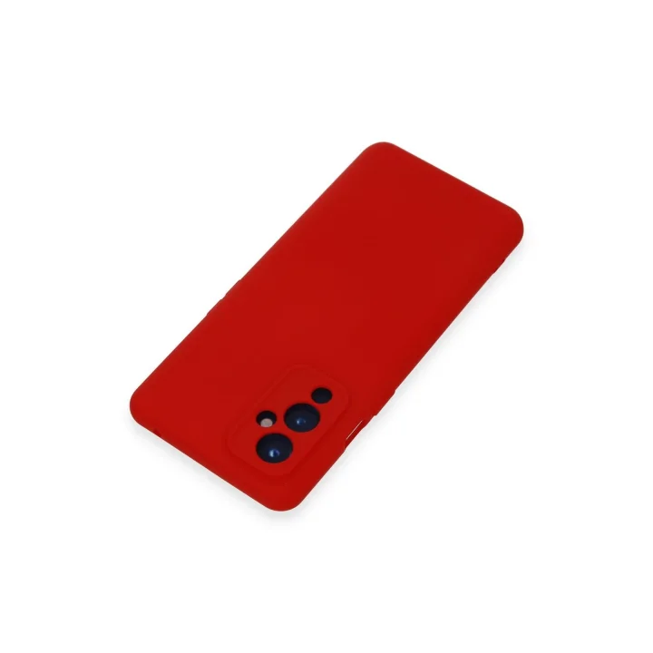 Mey İthalat®  One Plus 9 Kılıf Nano içi Kadife Silikon - Kırmızı
