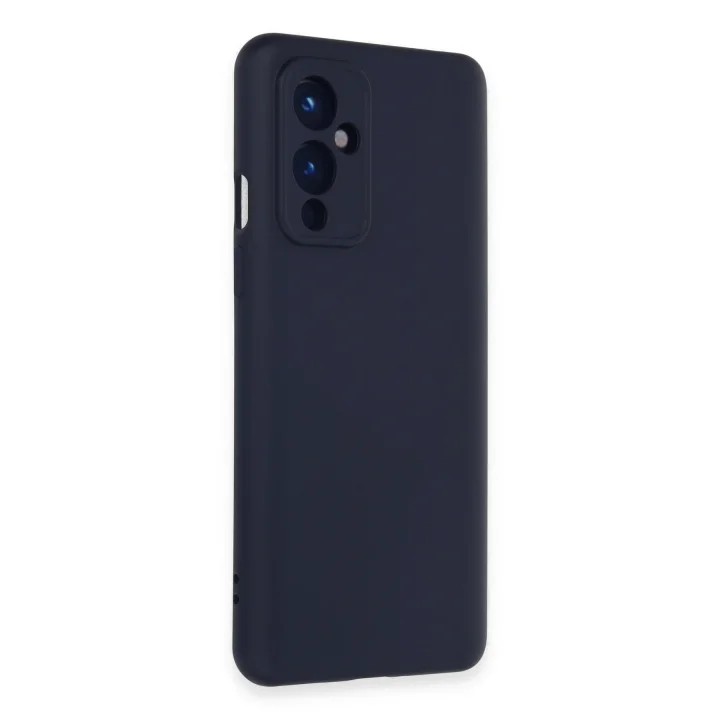 Mey İthalat®  One Plus 9 Kılıf Nano içi Kadife Silikon - Lacivert