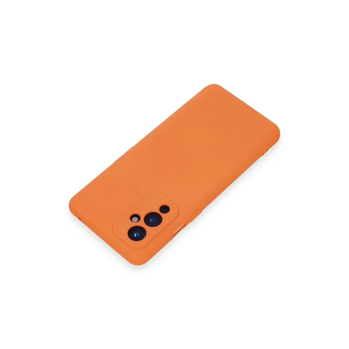 Mey İthalat®  One Plus 9 Kılıf Nano içi Kadife Silikon - Turuncu