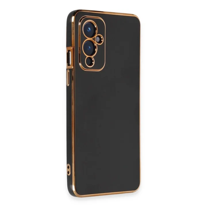 Mey İthalat®  One Plus 9 Kılıf Volet Silikon - Siyah