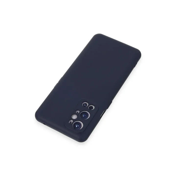 Mey İthalat®  One Plus 9 Pro Kılıf Nano içi Kadife Silikon - Lacivert