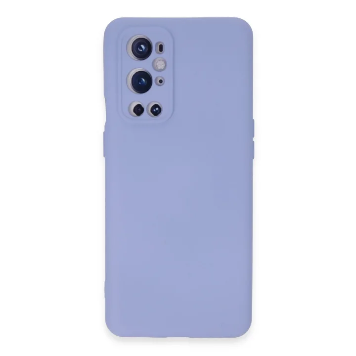 Mey İthalat®  One Plus 9 Pro Kılıf Nano içi Kadife Silikon - Mavi