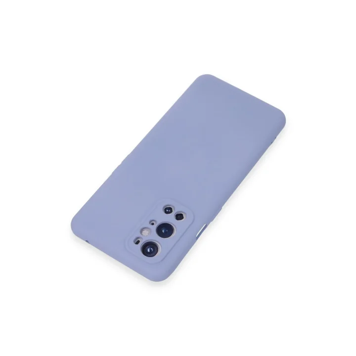 Mey İthalat®  One Plus 9 Pro Kılıf Nano içi Kadife Silikon - Mavi