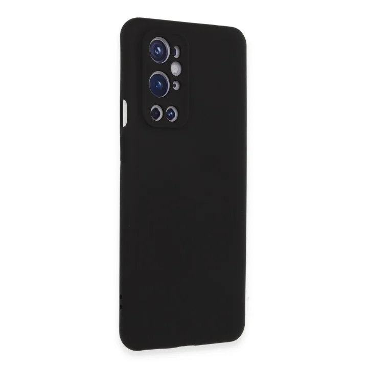 Mey İthalat®  One Plus 9 Pro Kılıf Nano içi Kadife Silikon - Siyah