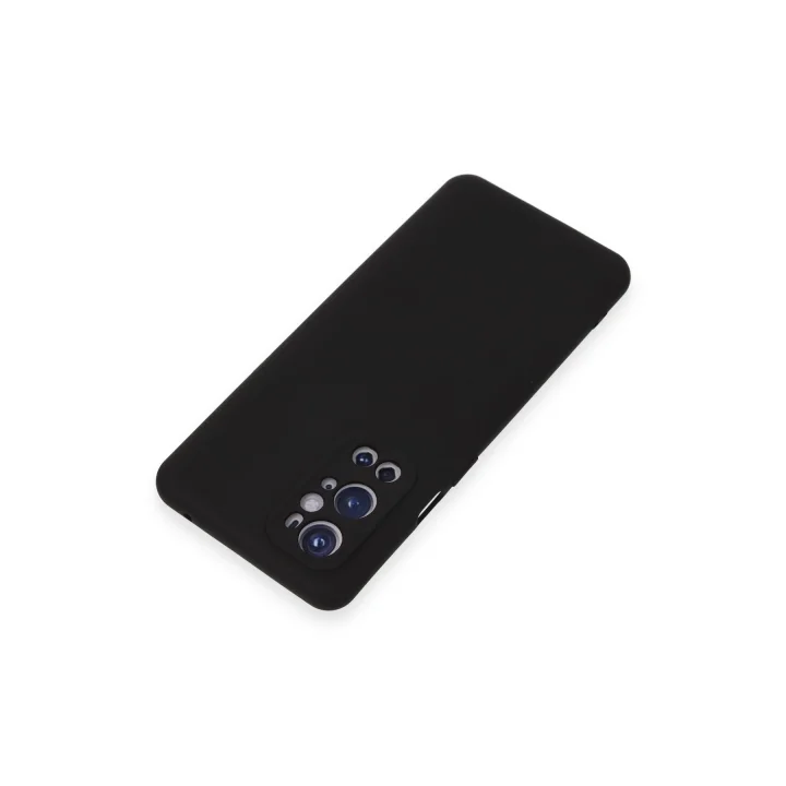Mey İthalat®  One Plus 9 Pro Kılıf Nano içi Kadife Silikon - Siyah