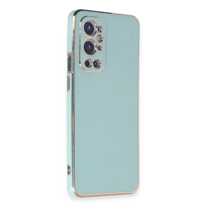 Mey İthalat®  One Plus 9 Pro Kılıf Volet Silikon - Açık Yeşil