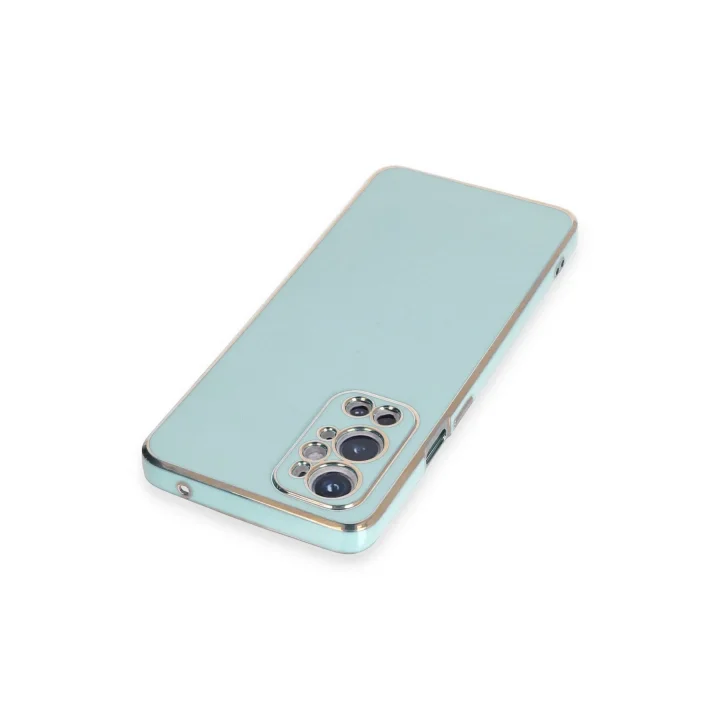 Mey İthalat®  One Plus 9 Pro Kılıf Volet Silikon - Açık Yeşil