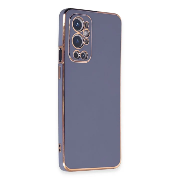 Mey İthalat®  One Plus 9 Pro Kılıf Volet Silikon - Mavi