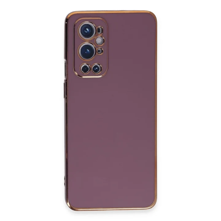 Mey İthalat®  One Plus 9 Pro Kılıf Volet Silikon - Mor