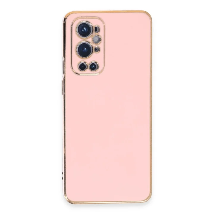 Mey İthalat®  One Plus 9 Pro Kılıf Volet Silikon - Pembe