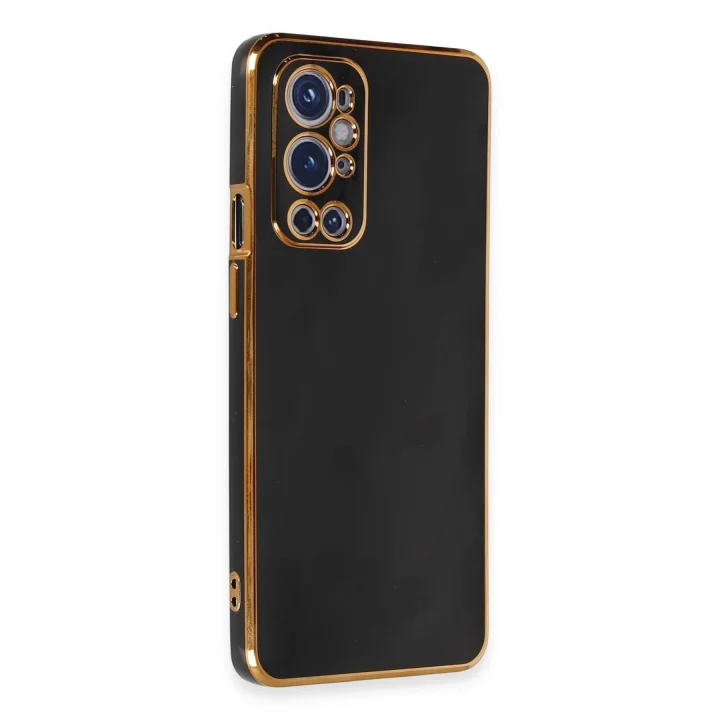 Mey İthalat®  One Plus 9 Pro Kılıf Volet Silikon - Siyah