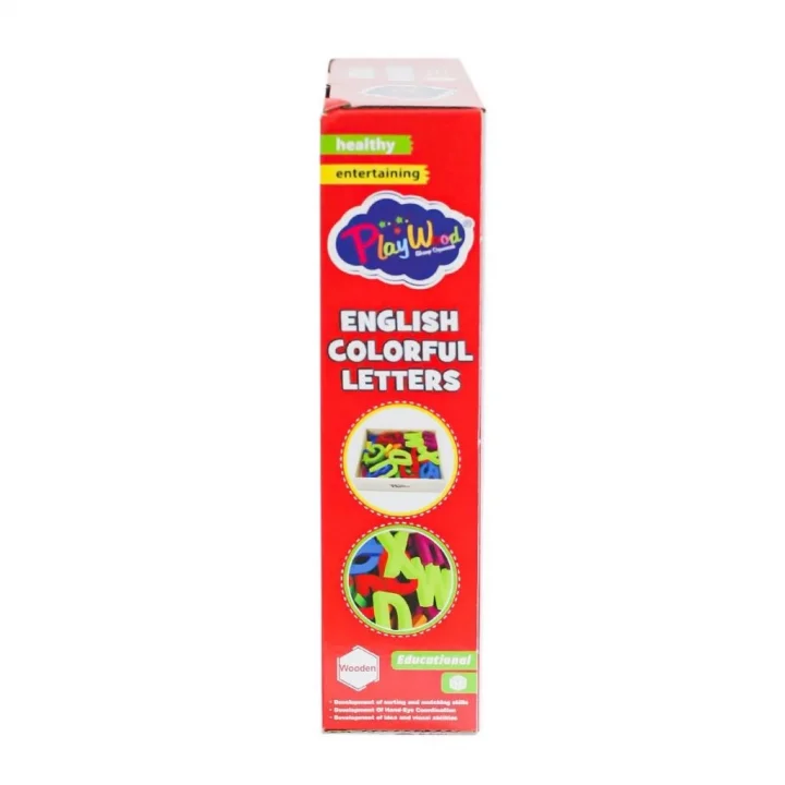 Mey İthalat® ONY-402 Ahşap Renkli Harfler 33 Parça -Onyıl Oyuncak