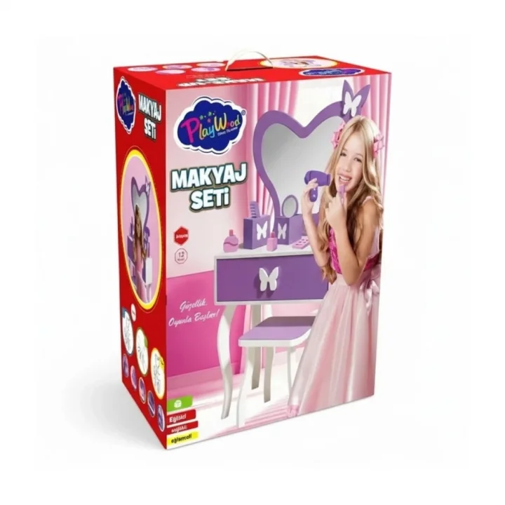 Mey İthalat® ONY-413 KUTUDA AHŞAP MAKYAJ SETİ