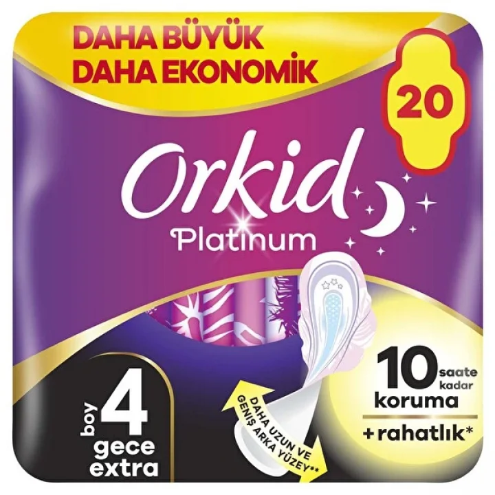 Mey İthalat®   Ultra Platinum Gece Extra Ped 20Li