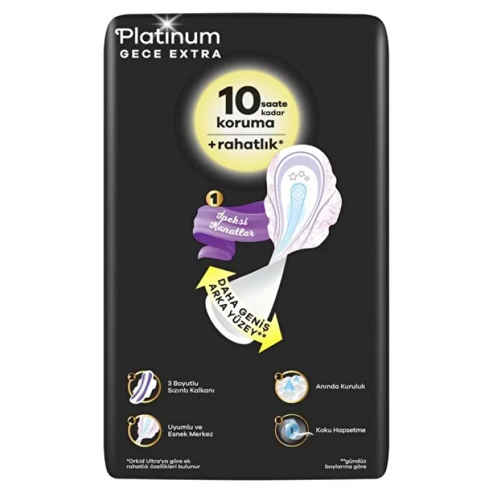Mey İthalat®   Ultra Platinum Gece Extra Ped 20Li