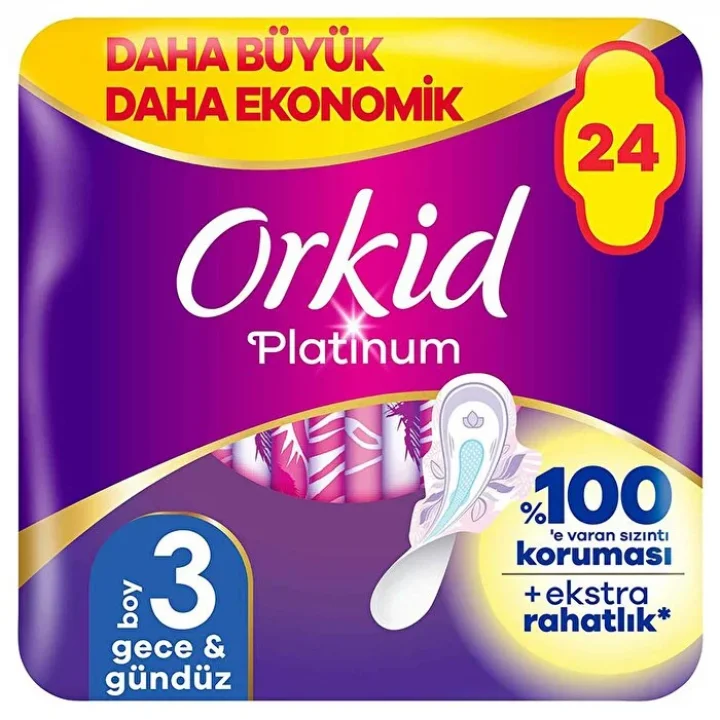 Mey İthalat®   Ultra Platinum Gece Ped 24Lü