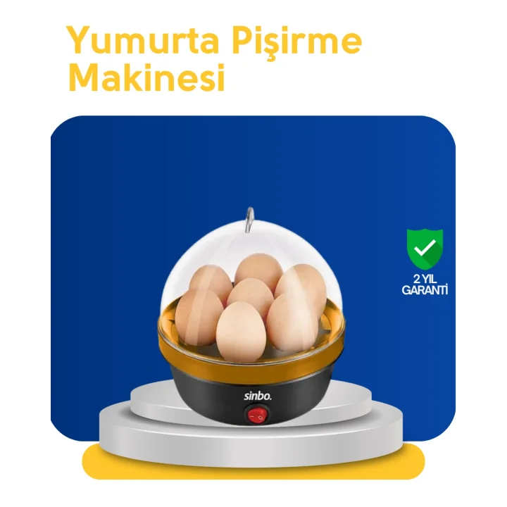 Mey İthalat® Otomatik Kapanma Özellikli Yumurta Pişirme Makinesi 7 Kapasiteli