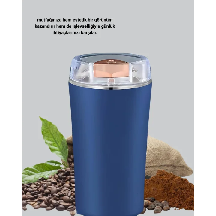Mey İthalat® Otomatik Paslanmaz Çelik Kahve ve Baharat Öğütücü