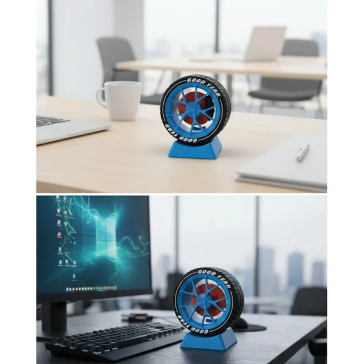 Mey İthalat® Otomobil Jant Görünümlü Masa Üstü Ofis Süsü