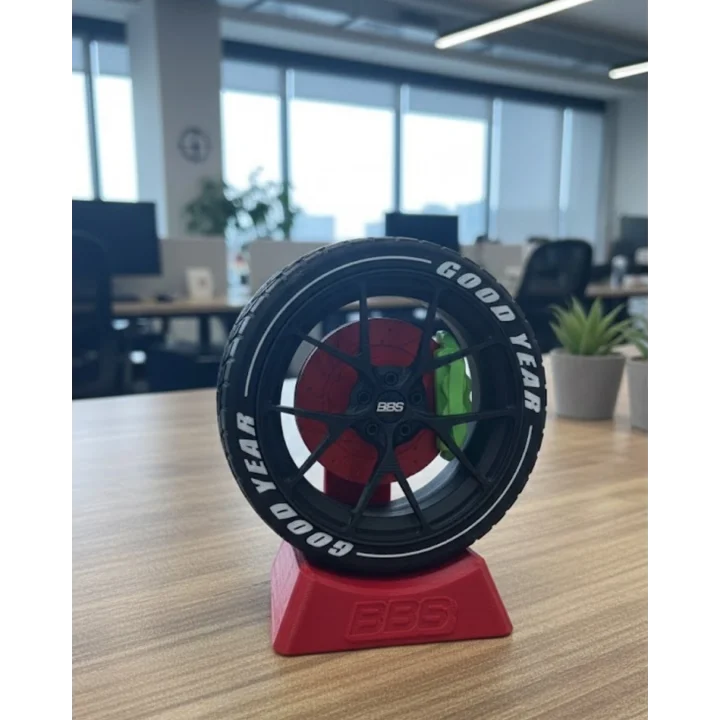 Mey İthalat® Otomobil Jant Görünümlü Ofis Masa Dekoru Hediye Seçeneği