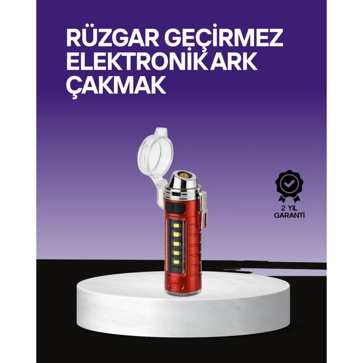 Mey İthalat® Outdoor Uyumlu Elektrikli Çakmak Fener