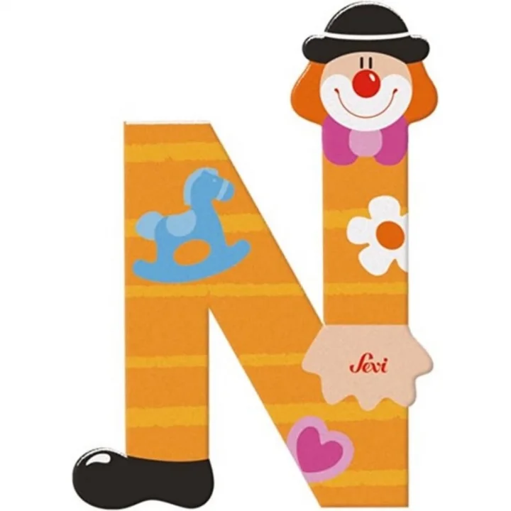 Mey İthalat® Palyanço Ahşap Harf N