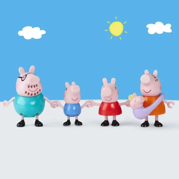 Mey İthalat® Peppa Pig ve Ailesi 5li Figür Seti +3 yaş