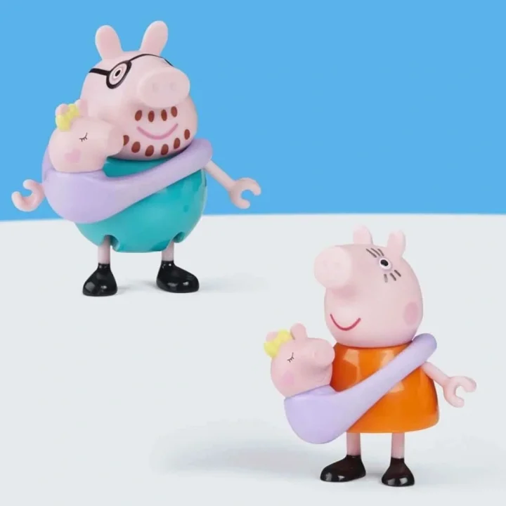 Mey İthalat® Peppa Pig ve Ailesi 5li Figür Seti +3 yaş