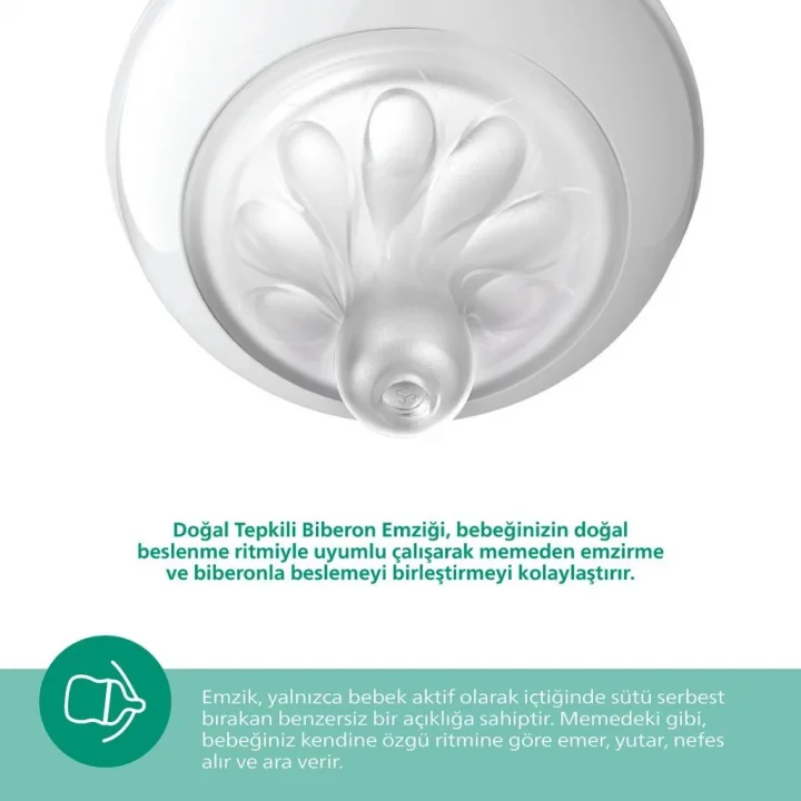 Mey İthalat®   Doğal Tepkili Natural Response Cam Biberon 120 ml 0+ Ay