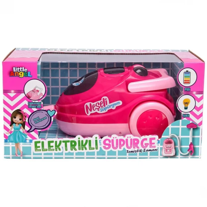 Mey İthalat® Pilli Neşeli Süpürgem 18 cm.