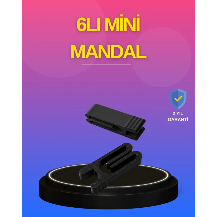 Mey İthalat® Plastik Poşet Kilidi Mutfak İçin Çok Amaçlı Mandal