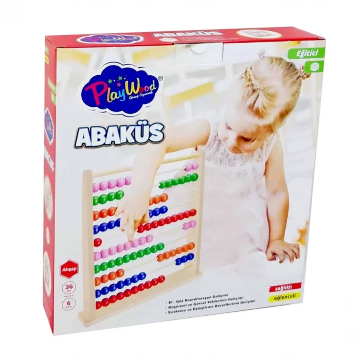 Mey İthalat® Kutuda Ahşap Büyük Abaküs