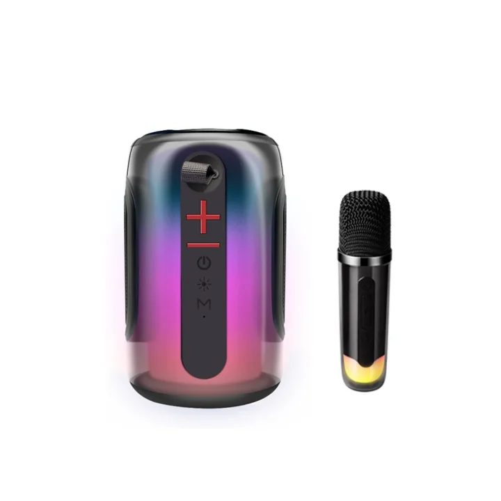 Mey İthalat®  Pluse 8 RGB Kablosuz Hoparlör - Siyah