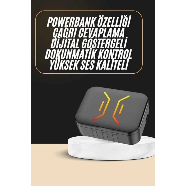 Mey İthalat® Powerbank Bluetooth Kulaklık  Kulaklığı Yüksek Ses Kaliteli