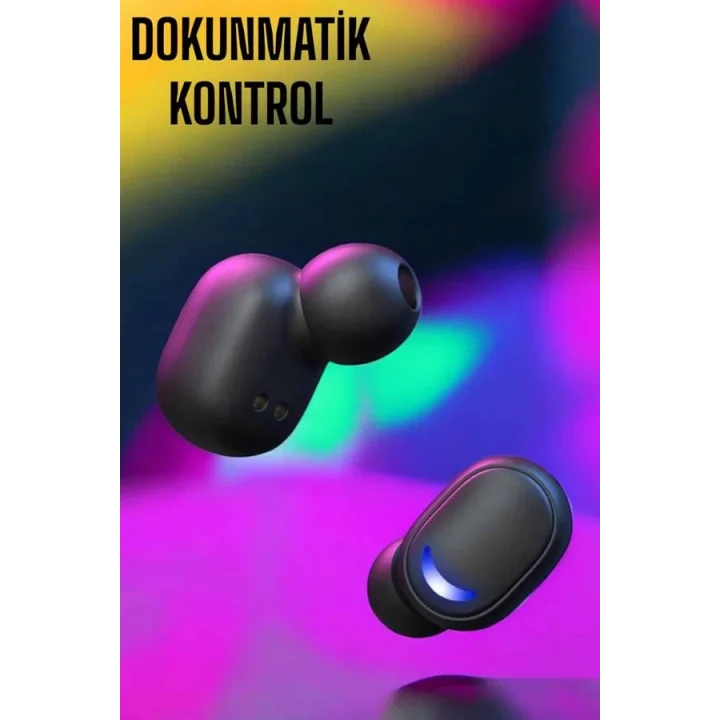 Mey İthalat® Powerbank Özellikli Kablosuz Bluetooth Kulaklık RGB Işıklı