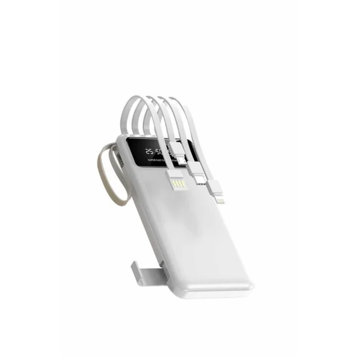 Mey İthalat® Powerbank Şarj Cihazı 4 Çıkışlı 20.000 MAH Powerbank Taşınabilir Çoklu Giriş