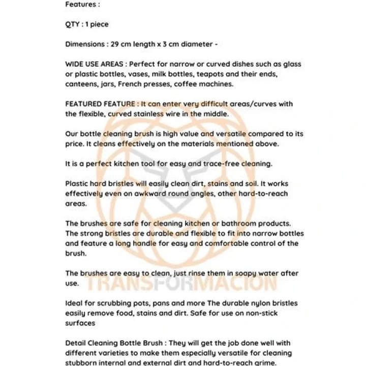 Mey İthalat® Premium Lüks Şişe ve Biberon Fırçası - Ultra Dayanıklı Profesyonel Temizlik & Kristal Parlaklık