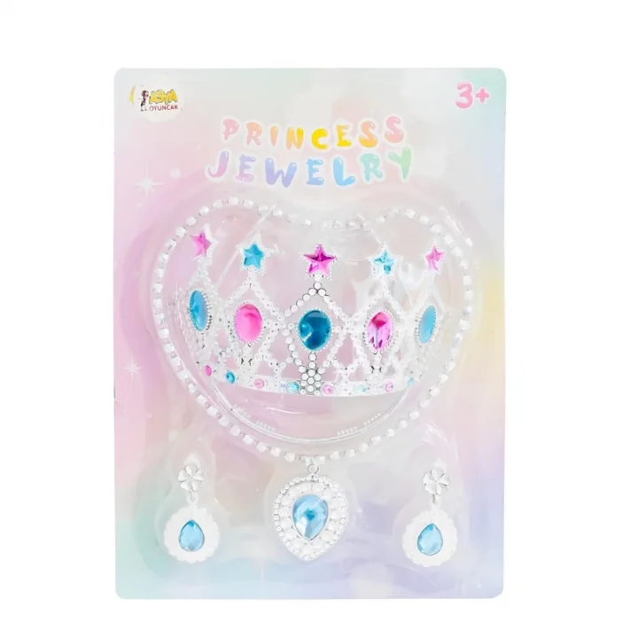 Mey İthalat® Prenses Tacı ve Takı Seti
